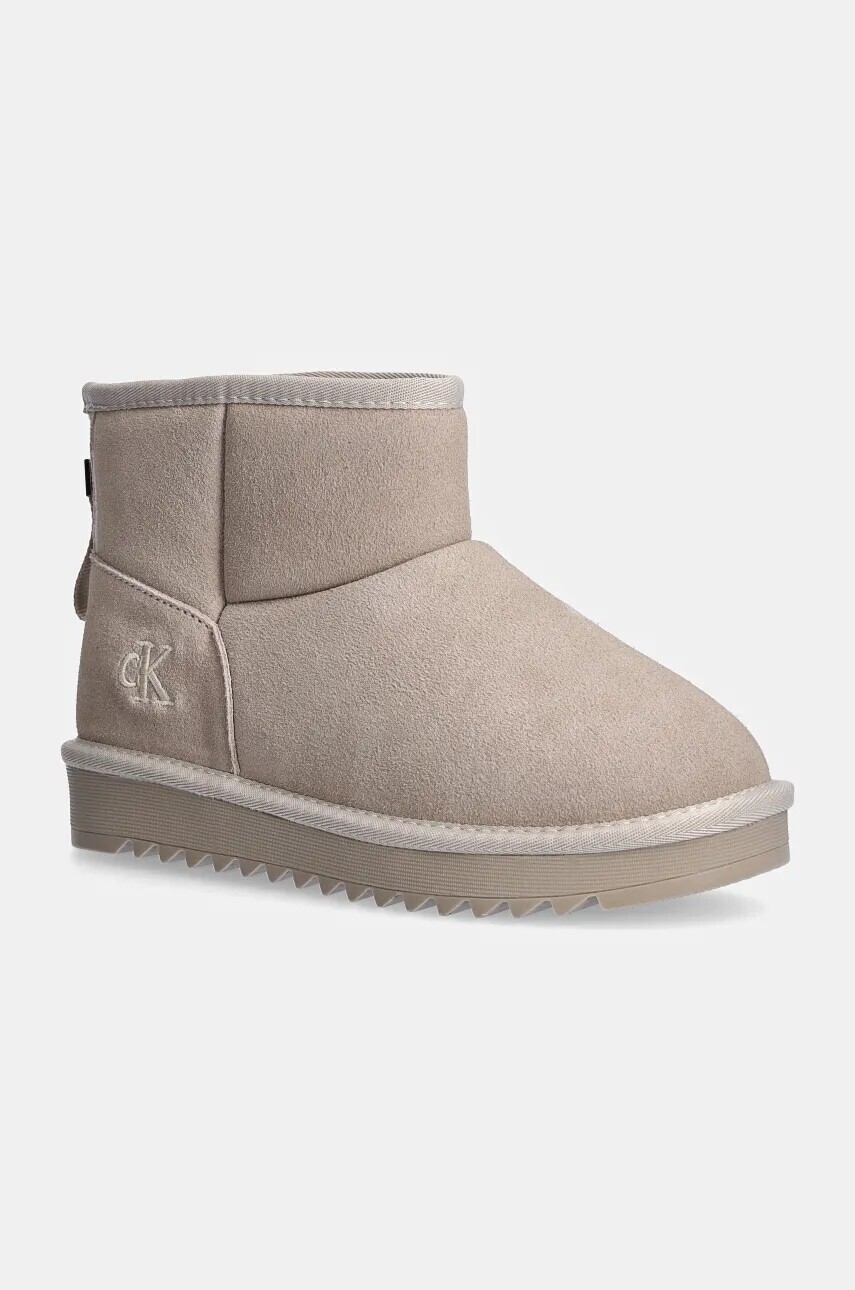 Detské snehule Calvin Klein Jeans béžová farba, V3A5-81036