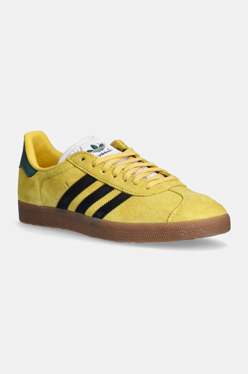 Semišové tenisky adidas Originals Gazelle žltá farba, IH2632