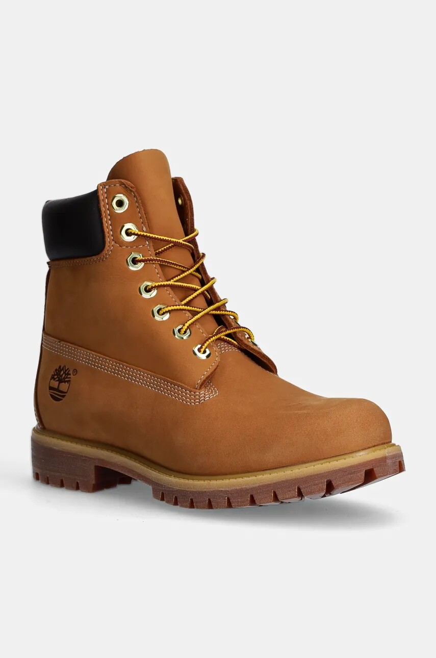 Nubukové topánky Timberland Premium 6 Inch hnedá farba, TB1100617131