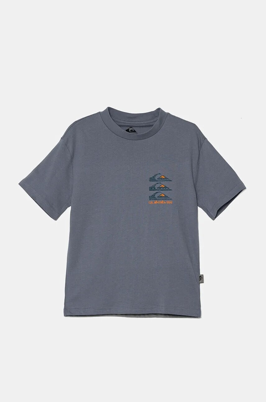 Detské bavlnené tričko Quiksilver VERTICAL LOGOS s potlačou, EQBZT04782