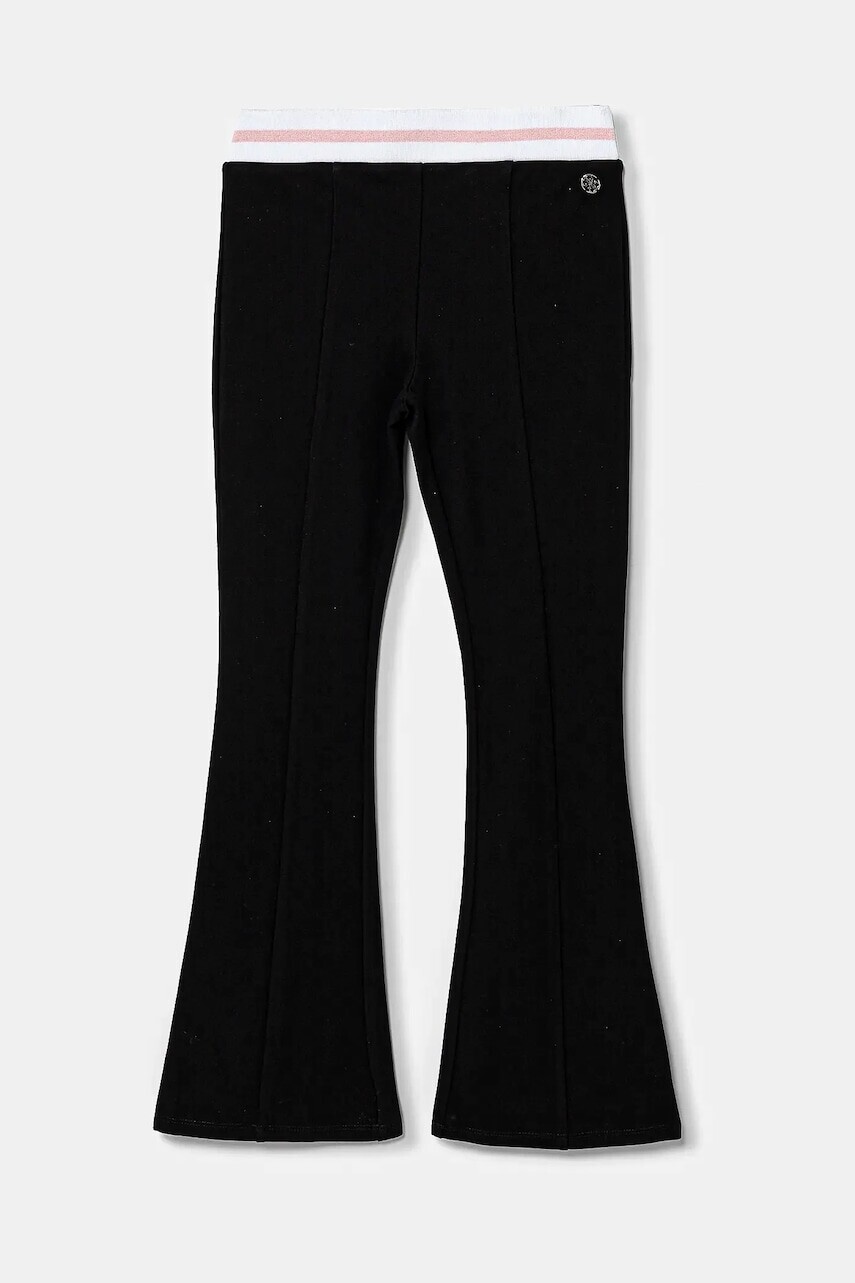 Detské legíny Guess čierna farba, vzorované, J5RB02 KAUH0