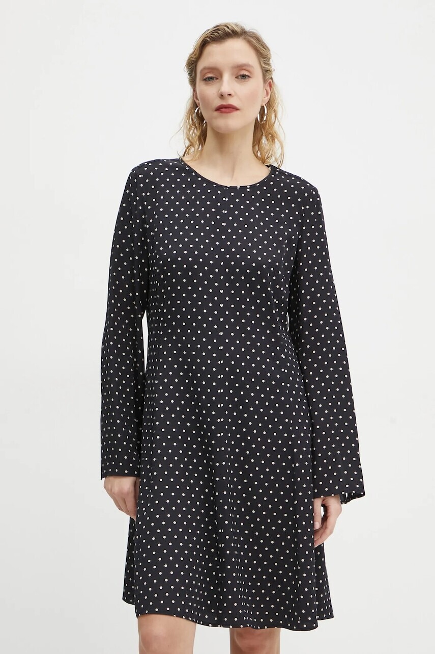 Šaty Marc O'Polo čierna farba, mini, rovný strih, 500120821315