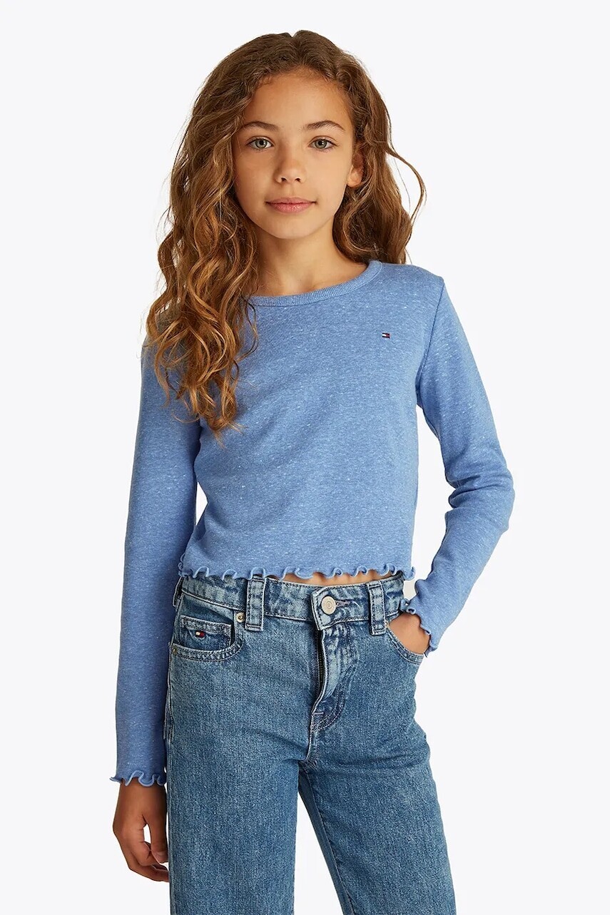 Detské tričko s dlhým rukávom Tommy Hilfiger KG0KG08299