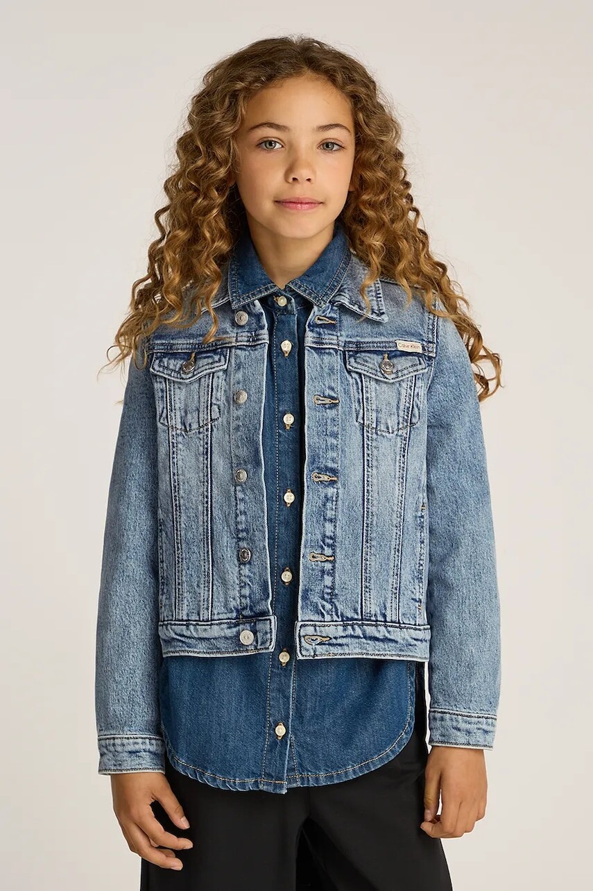 Detská rifľová bunda Calvin Klein Jeans IG0IG02721