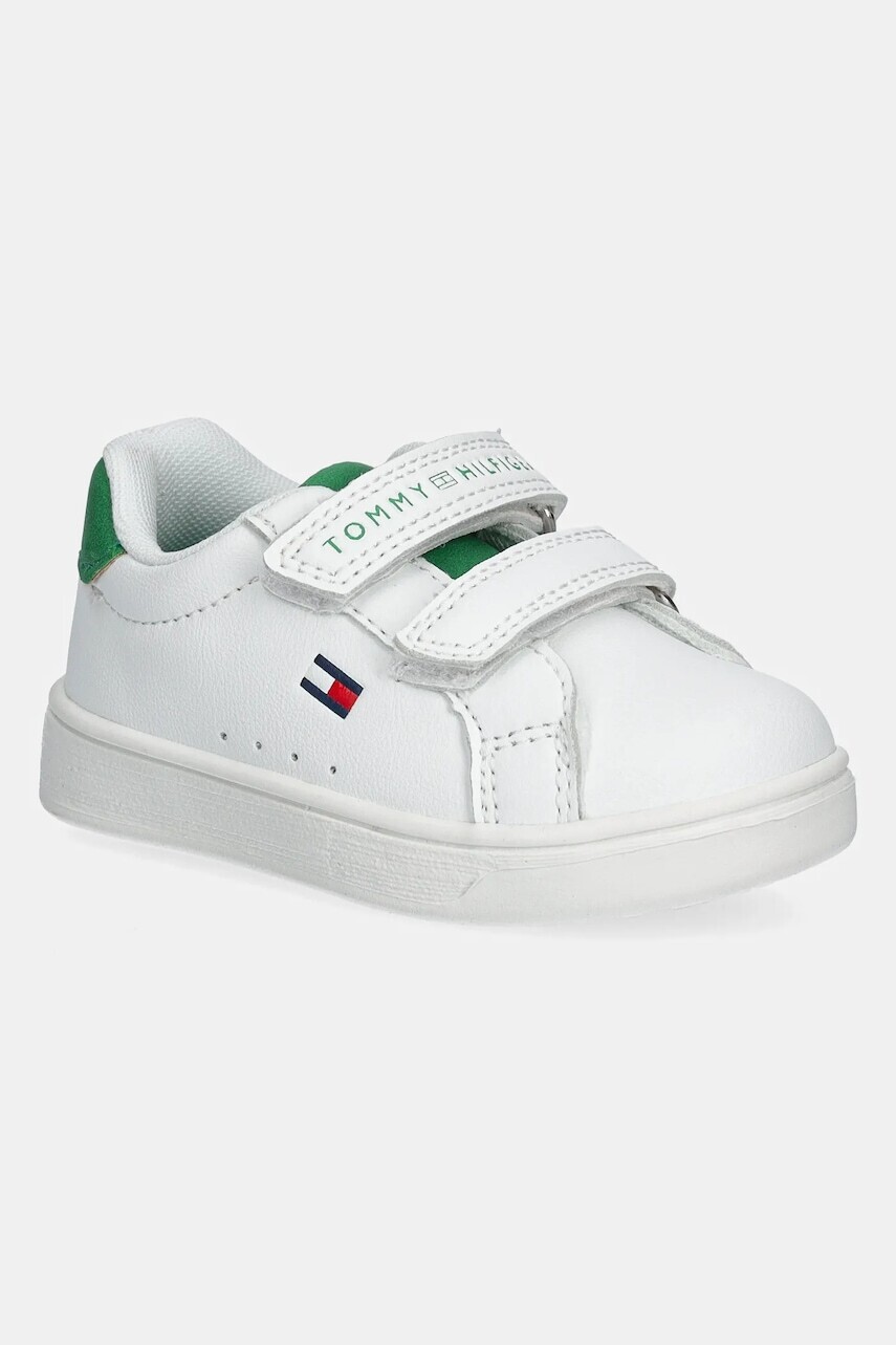 Detské tenisky Tommy Hilfiger zelená farba, T1X9-33836