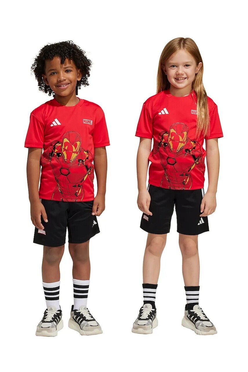 Detská súprava adidas MRVL červená farba, JF3656