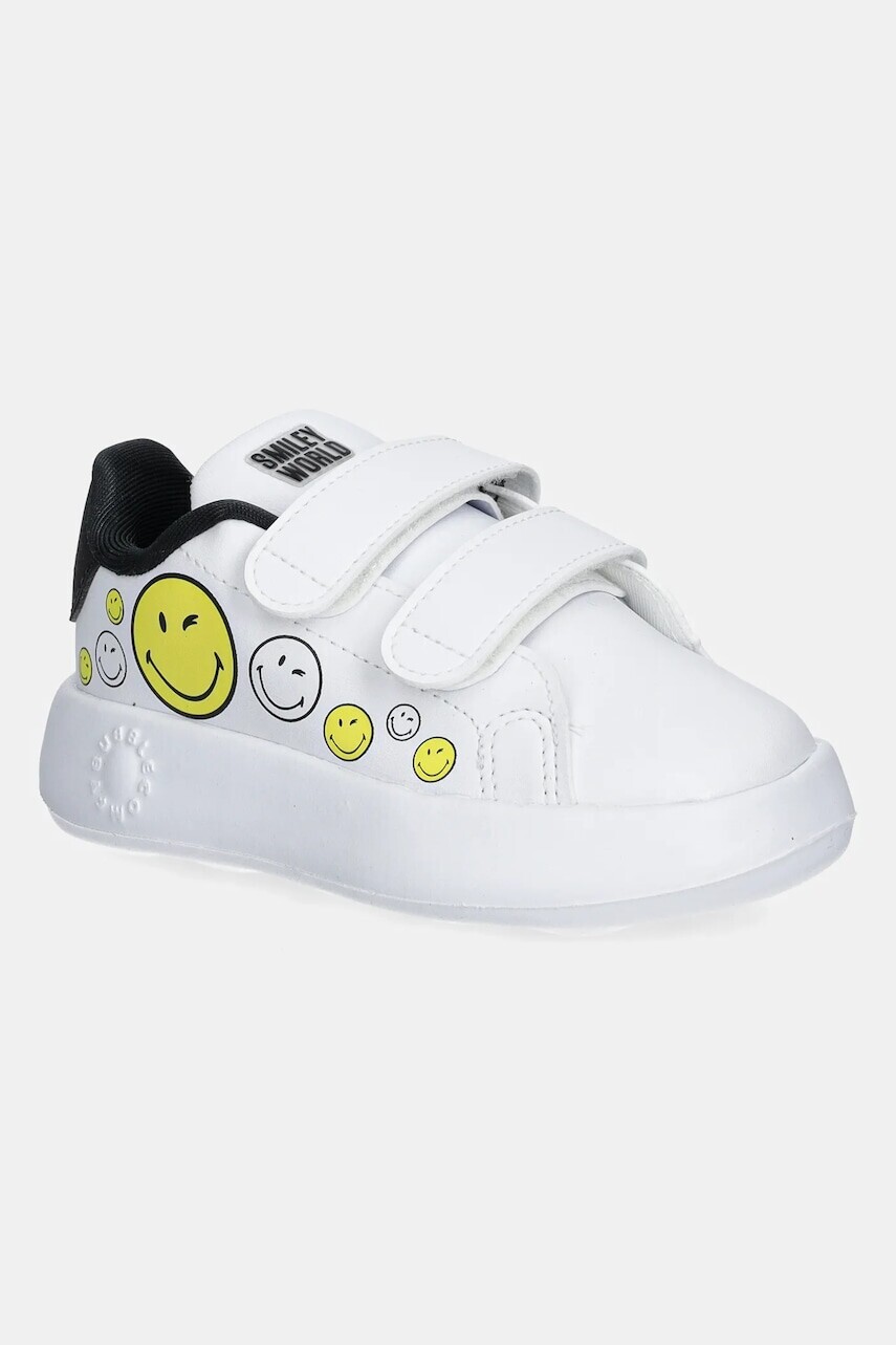 Detské tenisky adidas ADVANTAGE SMILEY biela farba, IH6257