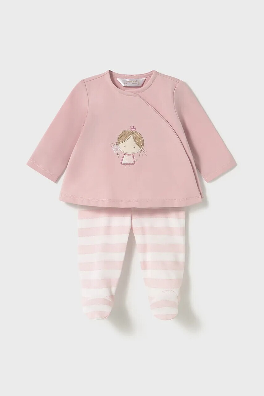 Sada pre bábätká Mayoral Newborn ružová farba, 1588