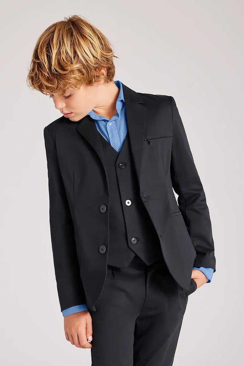 Detské sako Mayoral čierna farba, 6484