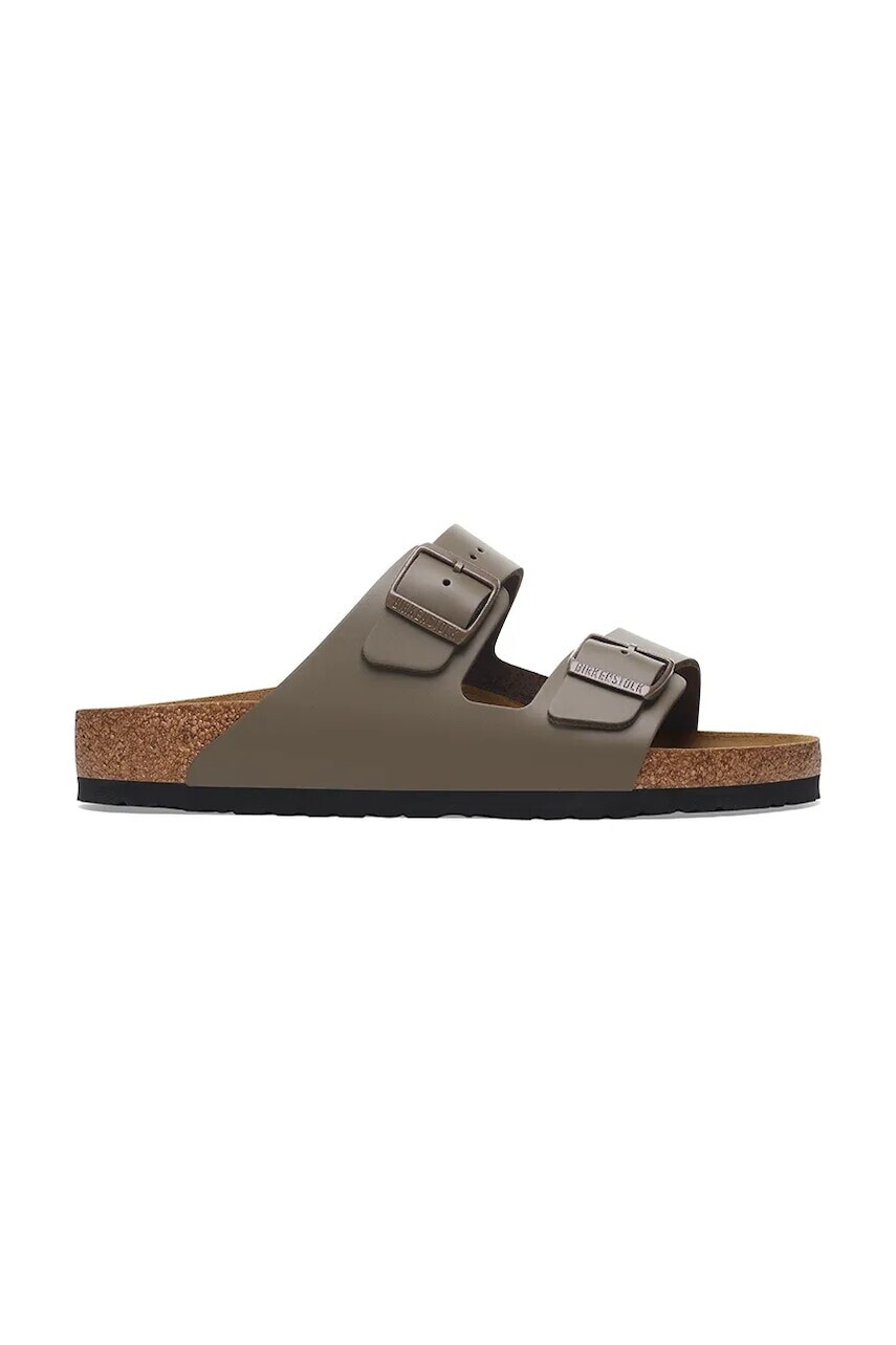 Kožené šľapky Birkenstock Arizona zelená farba, 1029153