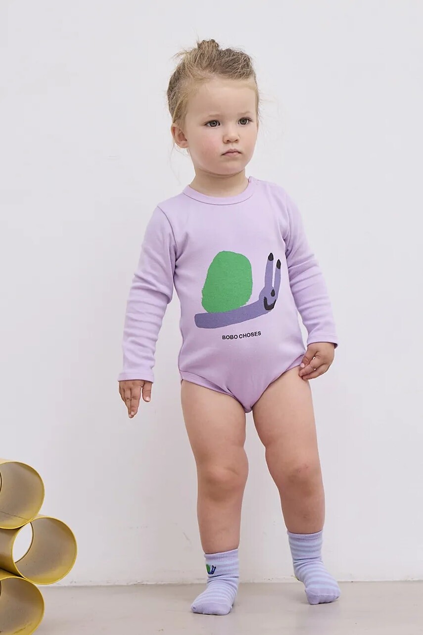 Body pre bábätká Bobo Choses Funny Snail 125AB114