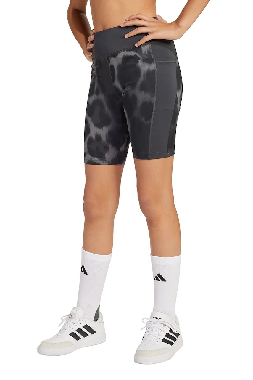 Detské krátke nohavice adidas čierna farba, vzorované, JJ0940