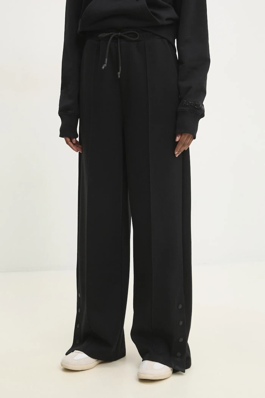 Tepláky Patrizia Pepe čierna farba, jednofarebné, 8P0701 J219