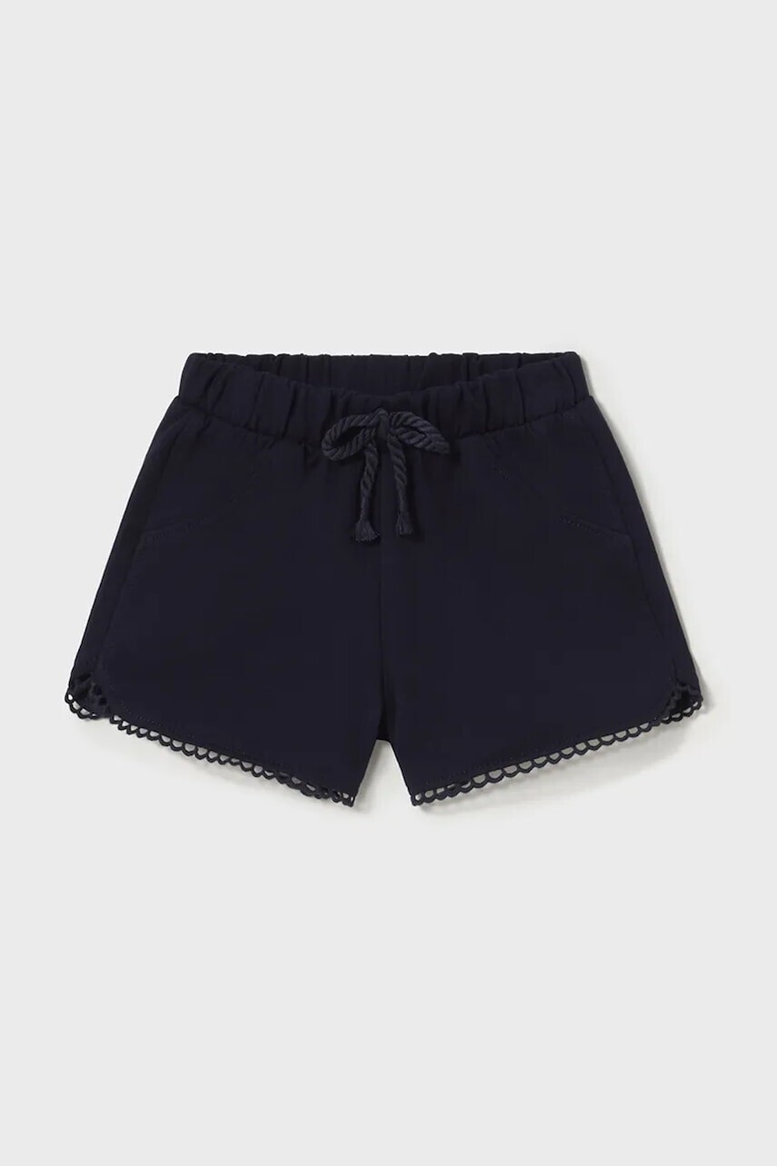 Detské bavlnené šortky Mayoral tmavomodrá farba, jednofarebné, 603