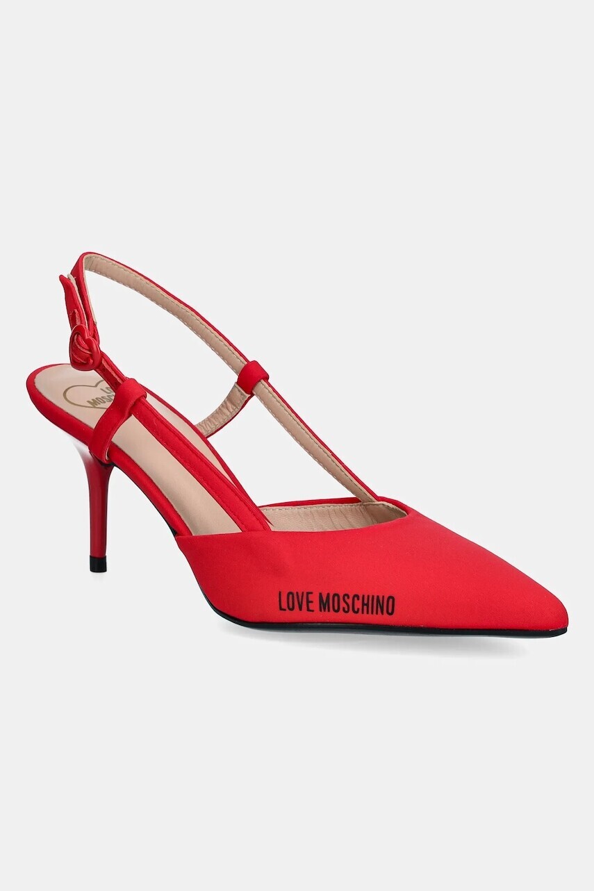 Lodičky Love Moschino červená farba, JA10627G1MIMX500