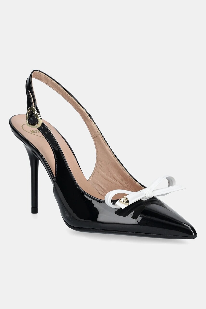 Lodičky Love Moschino čierna farba, JA10069G1MIH100A
