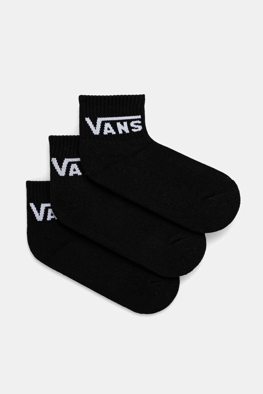 Detské ponožky Vans CLASSIC HALF CREW 3-pak čierna farba, VN000J5BBLK1
