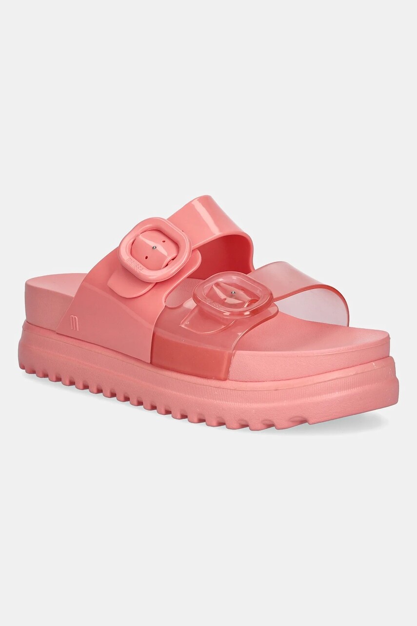 Šľapky Melissa COZY PLATFORM dámske, ružová farba, na platforme, M 36158