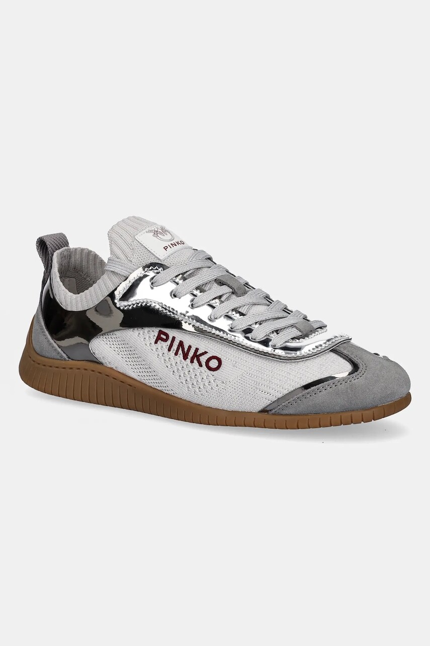 Tenisky Pinko Reby strieborná farba, SS0061 T026 ZZF