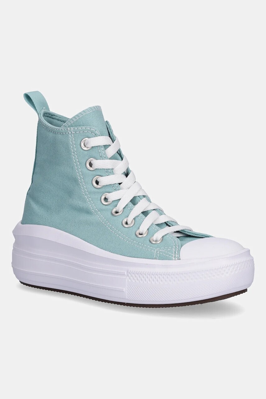 Detské tenisky Converse Chuck Taylor All Star Move tyrkysová farba, A10703C