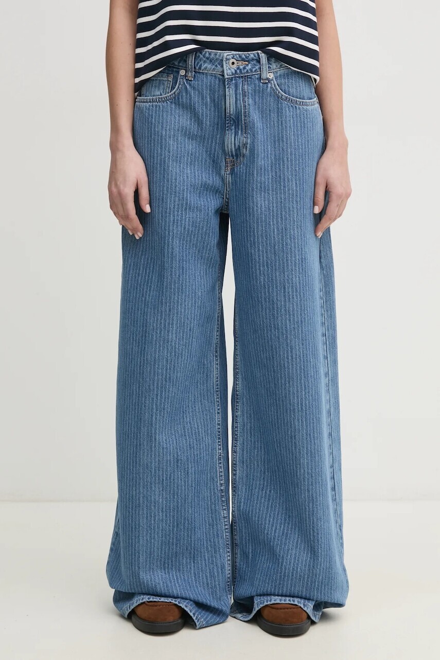 Rifle Pepe Jeans WIDE LEG JEANS UHW JAIMY dámske, PL204740ID1