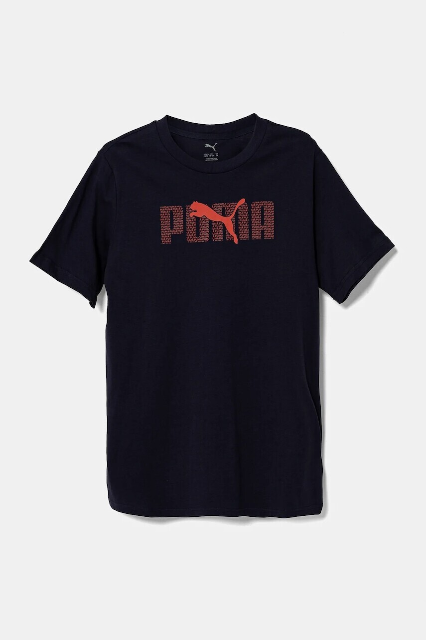 Bavlnené tričko Puma ESS LOGO LAB Tee tmavomodrá farba, s potlačou, 685791