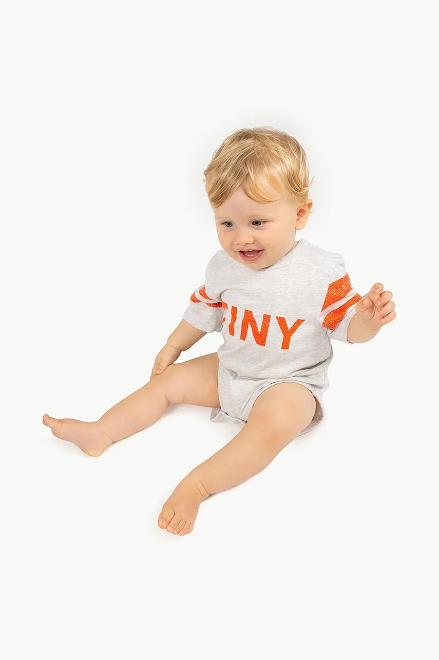 Bavlnené body pre bábätká Tinycottons STRIPES LOGO BODY SS25-146