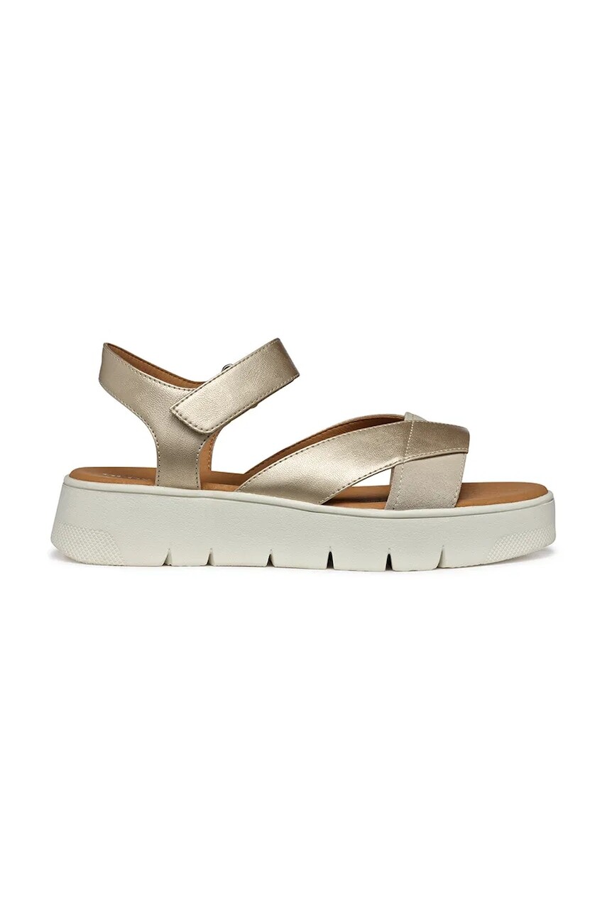 Sandále Geox D DANDRA 40 dámske, zlatá farba, na platforme, D55SCB 0AJ22 C2LH6