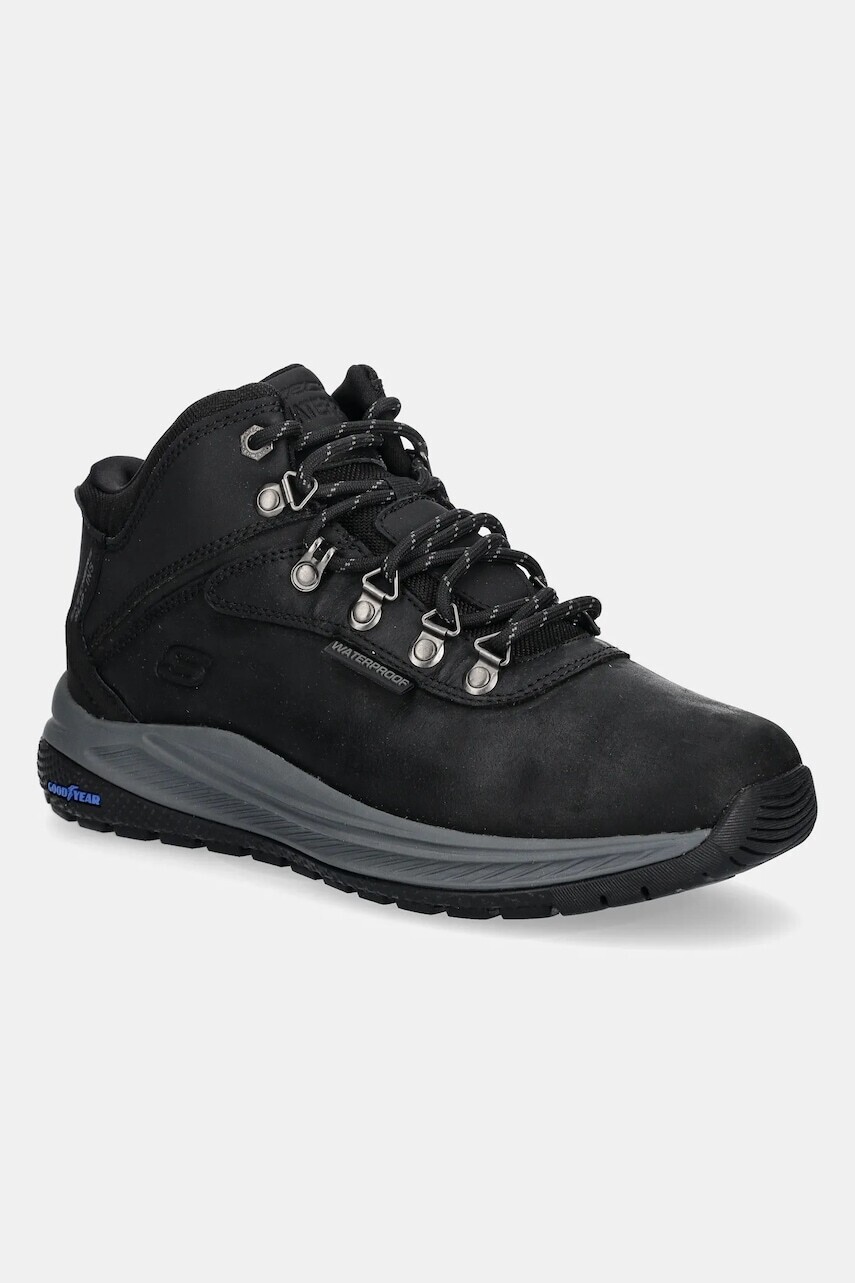 Topánky Skechers Meroe Pikeman pánske, čierna farba, 205285