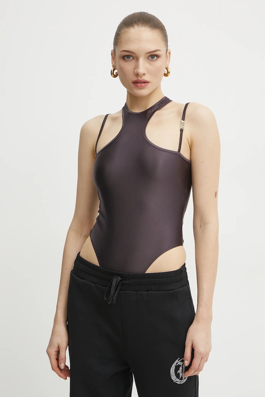 Body Versace Jeans Couture dámske, fialová farba, 78HAM210 J0223