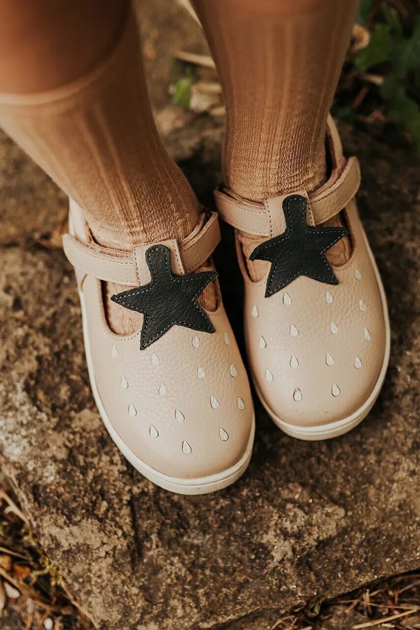 Detské kožené poltopánky Donsje Lowy Shoes Strawberry ružová farba, 2029105