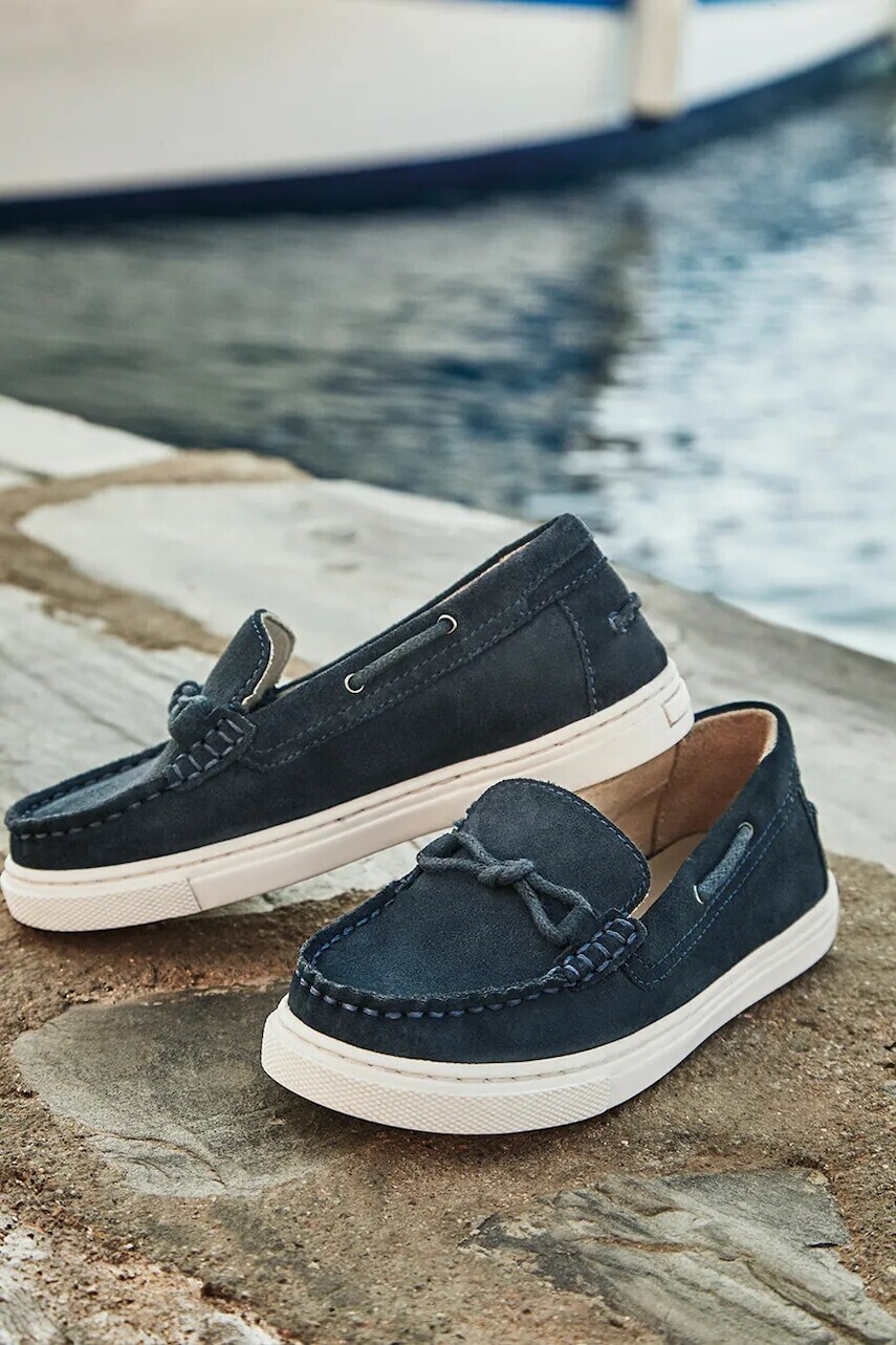 Detské semišové mokasíny Mayoral tmavomodrá farba, 43670