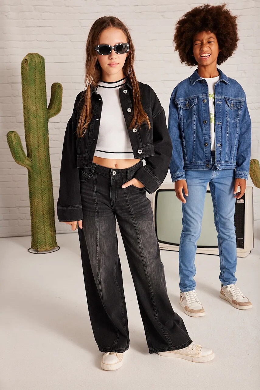 Detská rifľová bunda Mayoral čierna farba, 6405