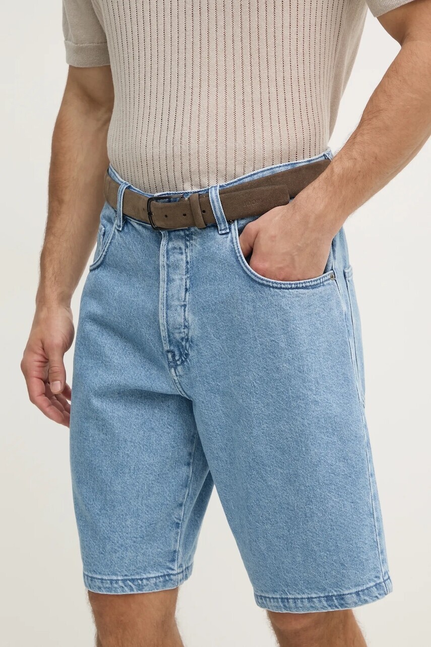Rifľové krátke nohavice Emporio Armani pánske, EM001723 AF13269