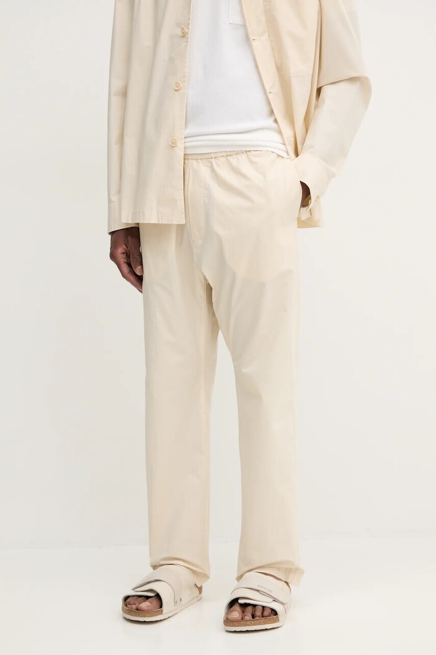 Nohavice BARENA VENEZIA Camicia Mola pánske, béžová farba, strih chinos, PAU5089.2736