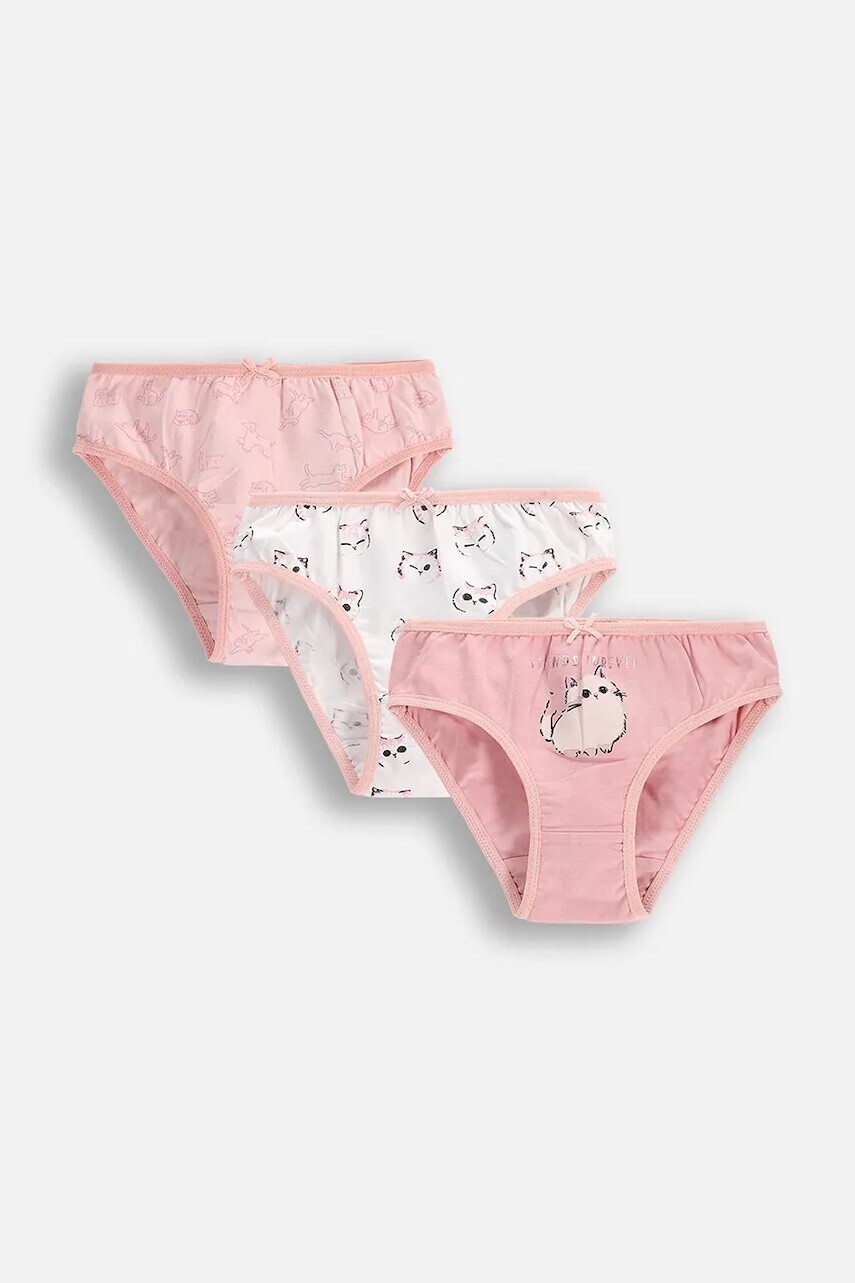 Detské nohavičky Coccodrillo 3-pak ružová farba, PANTS