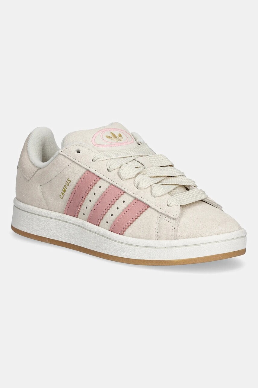 Kožené tenisky adidas Originals Campus 00s dámske, béžová farba, JI2752