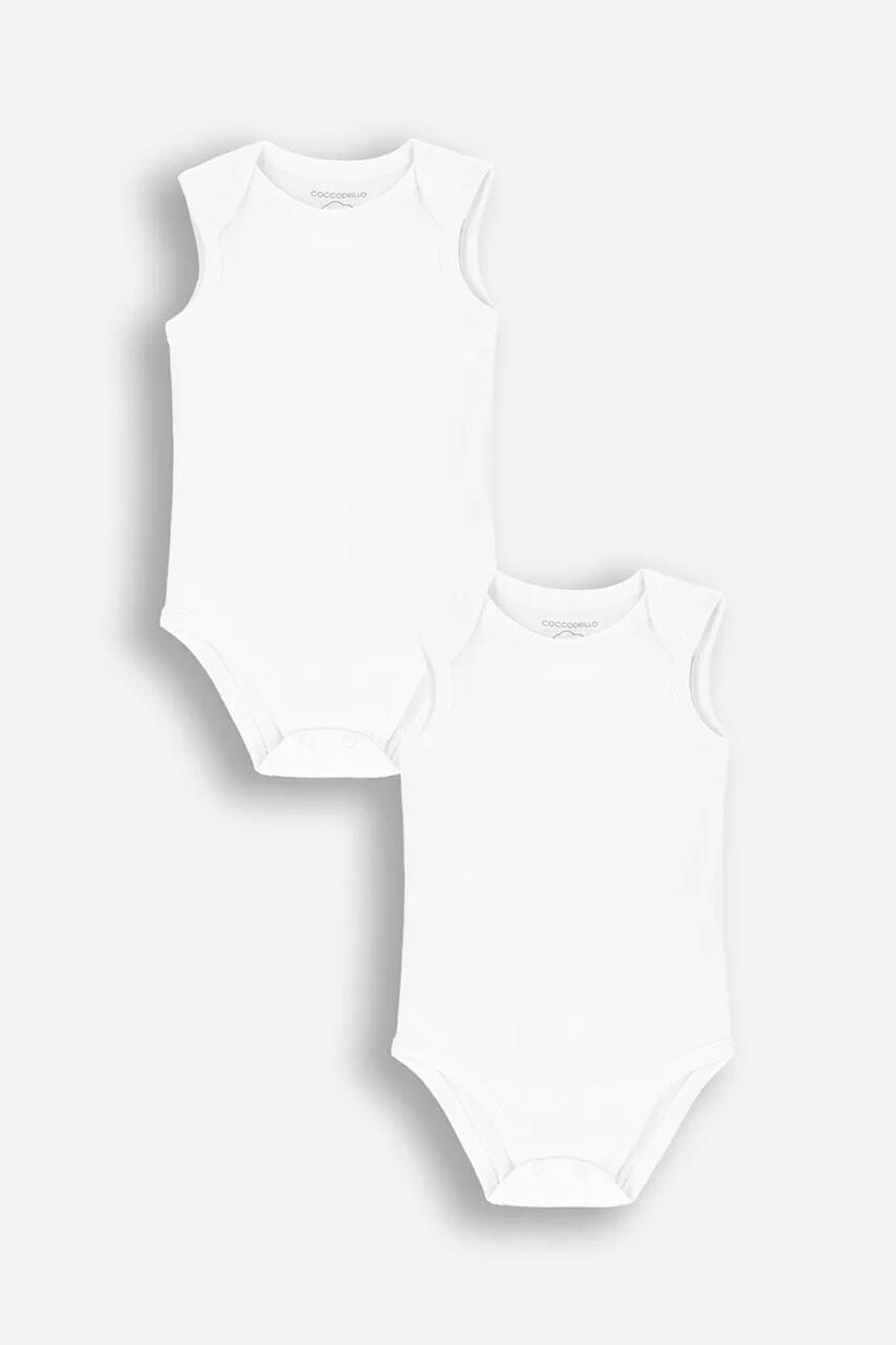 Bavlnené body pre bábätká Coccodrillo 2-pak Basic Unisex