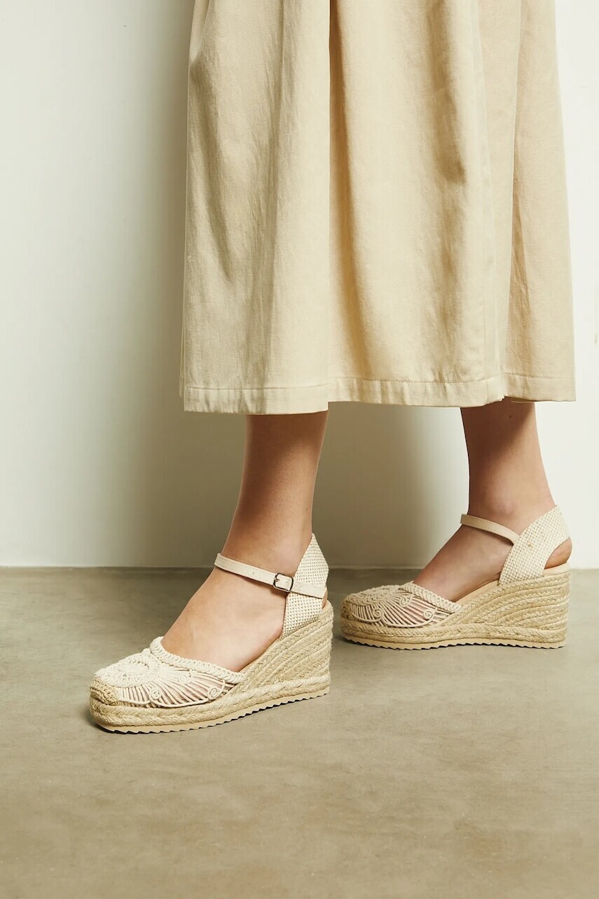 Espadrilky Medicine dámske, béžová farba, na kline
