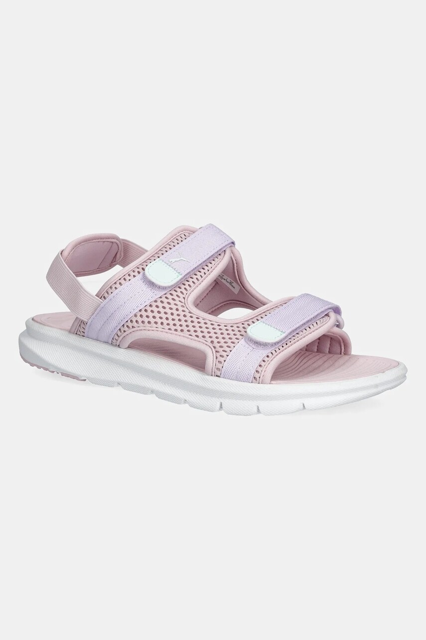 Detské sandále Puma Puma Evolve Sandal Jr ružová farba, 390449