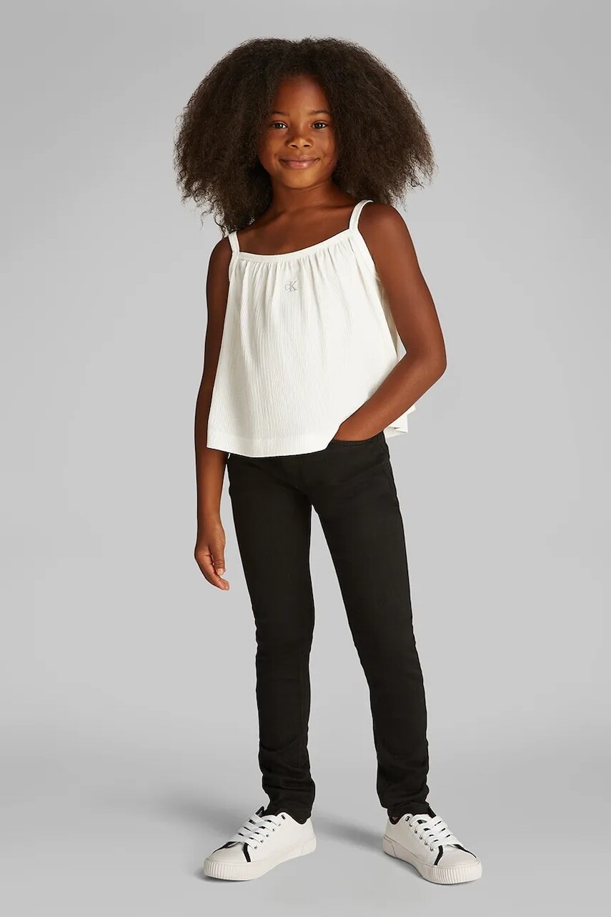 Detský top Calvin Klein Jeans béžová farba, IG0IG02870