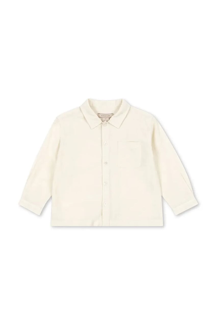 Detská ľanová košeľa Konges Sløjd CELEBRATION FRANZEN SHIRT béžová farba, KS103570