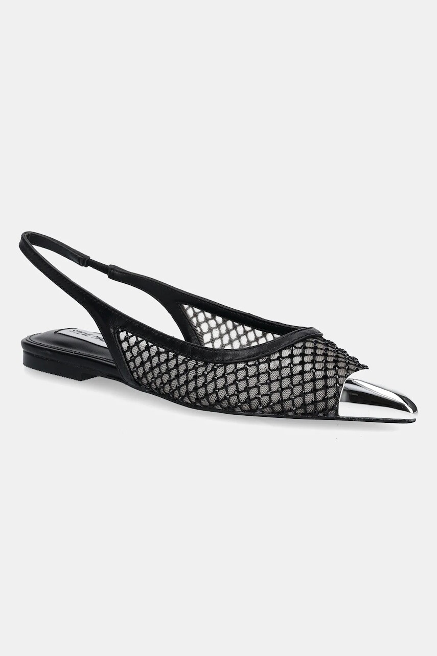 Baleríny Steve Madden Marissa čierna farba, s otvorenou pätou, SM11003655