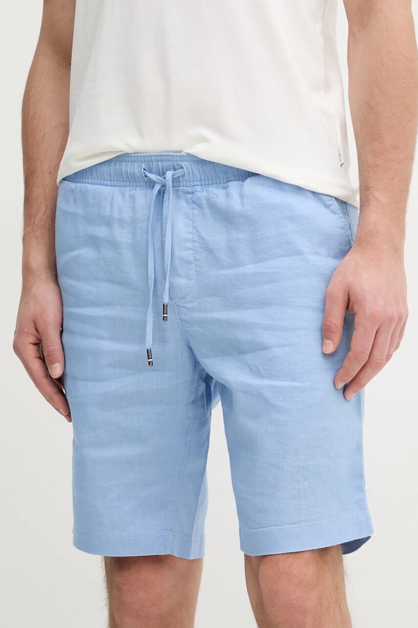 Ľanové šortky Tommy Hilfiger pánske, MW0MW37804