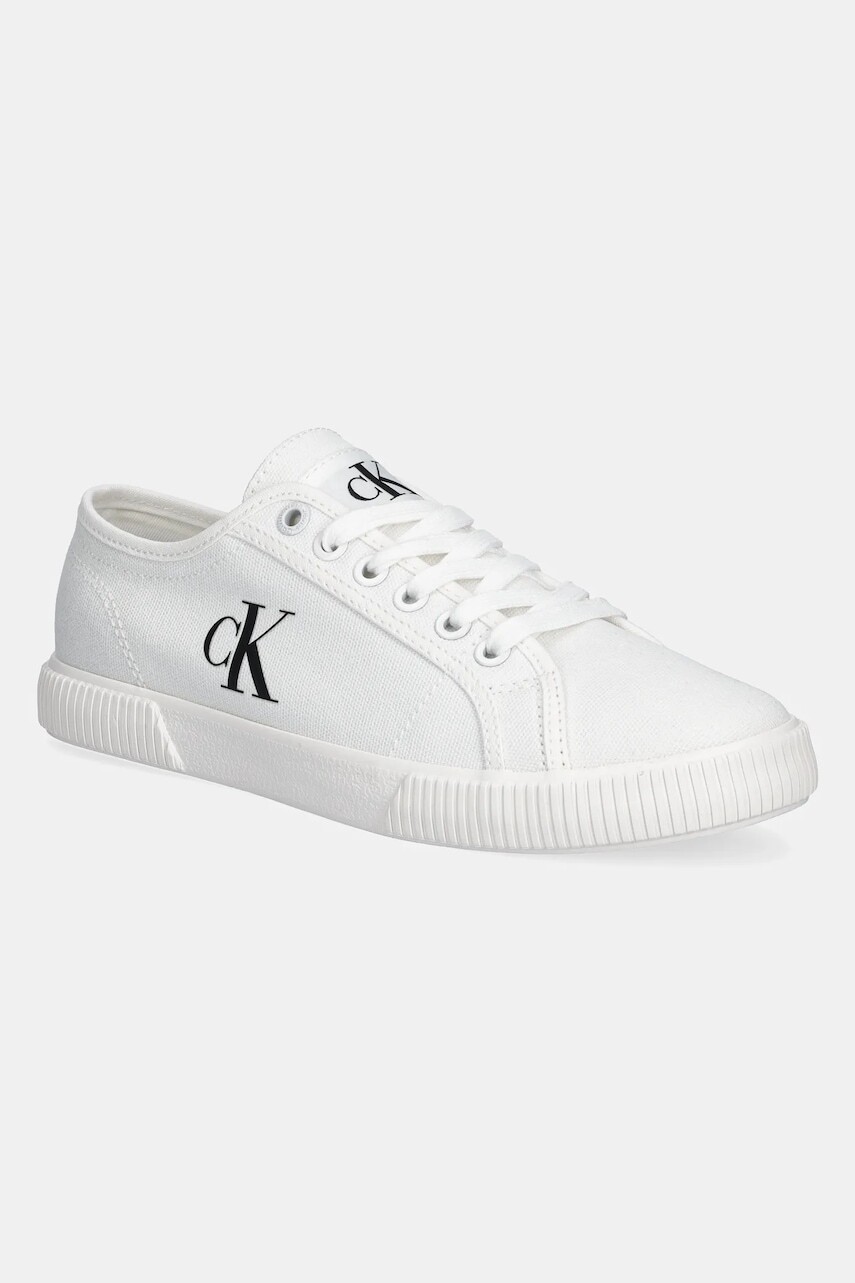 Tenisky Calvin Klein Jeans ESS VULC LOW CV MG WN biela farba, YW0YW01762