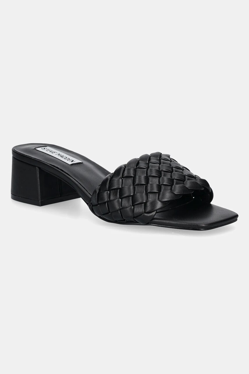 Šľapky Steve Madden Cellie dámske, čierna farba, na podpätku, SM11003805