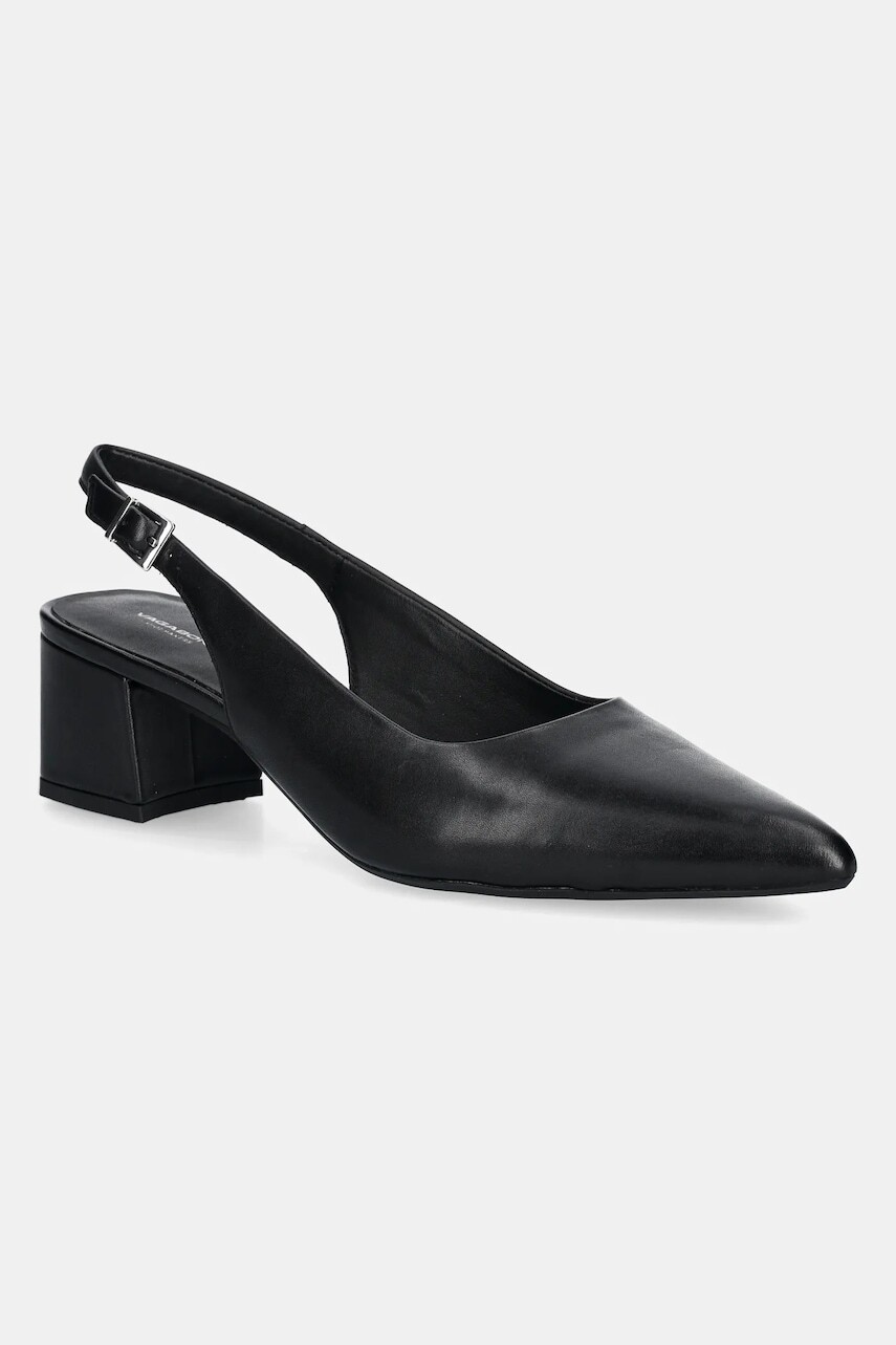 Lodičky Vagabond Shoemakers MARTA čierna farba, na podpätku, s otvorenou pätou, 5928-101-20