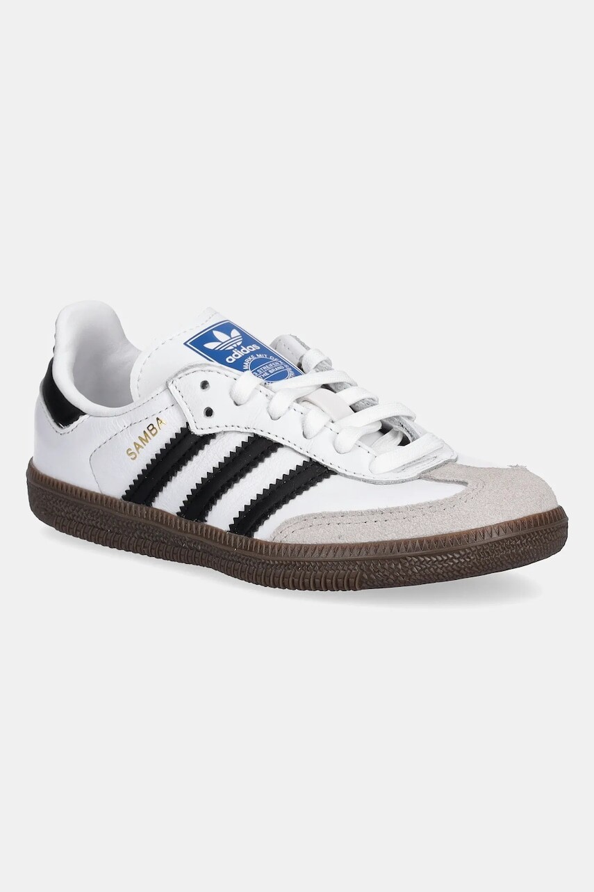 Kožené tenisky adidas Originals SAMBA OG biela farba, IE3677
