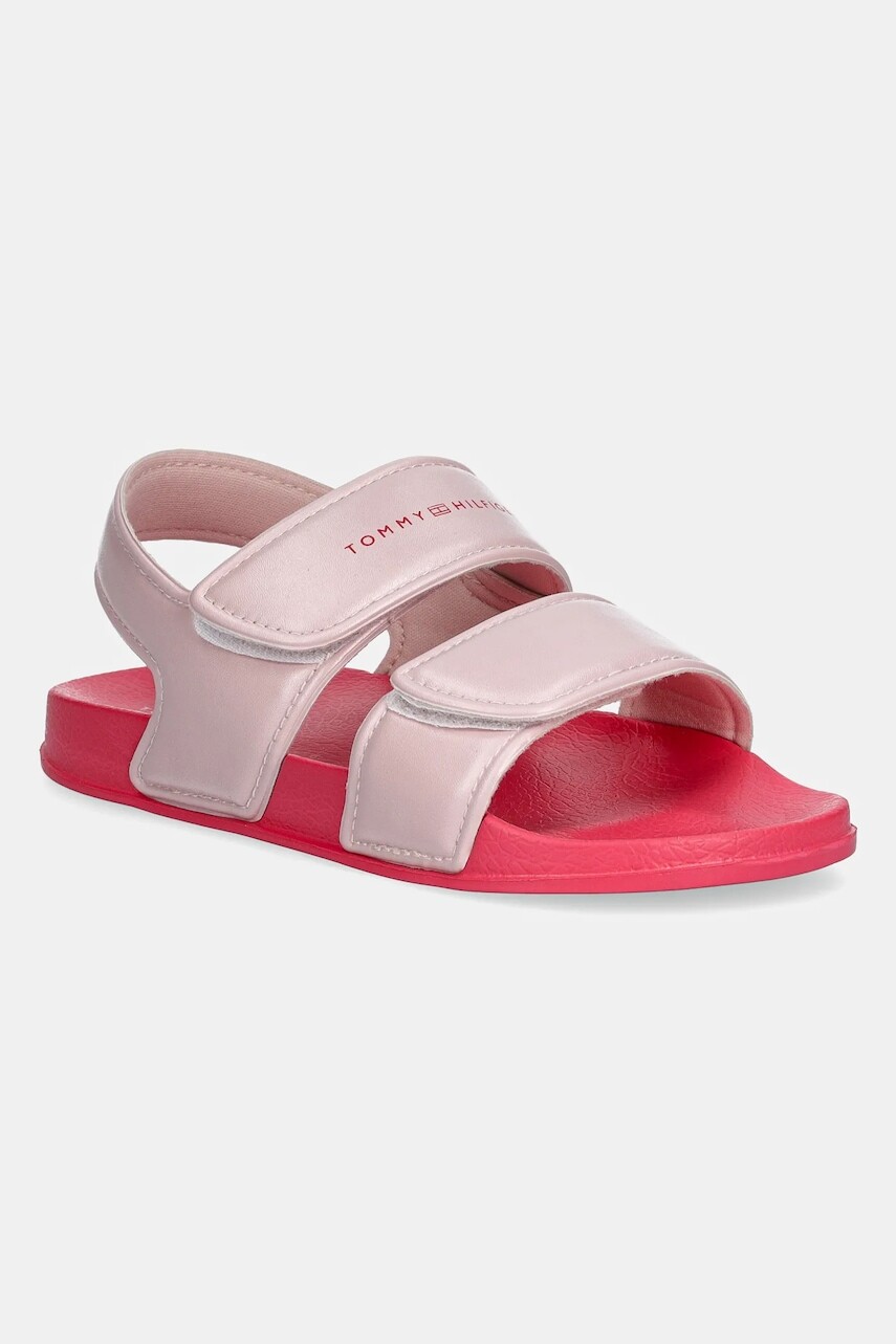 Detské sandále Tommy Hilfiger ružová farba, T1A2-33811