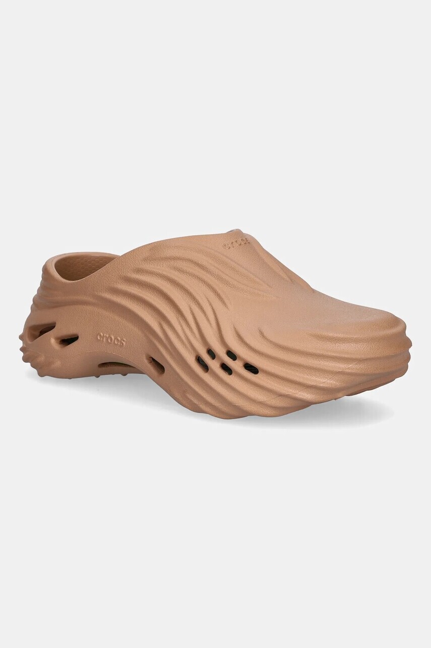 Šľapky Crocs Echo Wave Clog hnedá farba, 210521.2CC